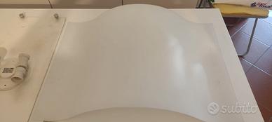 Lampadario/Applique/plafoniera in vetro bianco opa