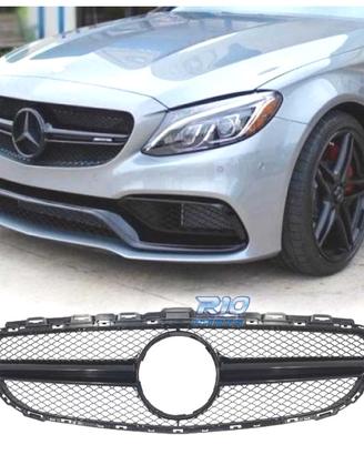 GRIGLIA MERCEDES W205 14-18 LOOK AMG C63 NERO