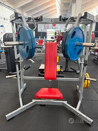 Chest press wide free weight