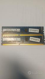 RAM SK hynix DDR3 4 GB (2x2 GB) 1600 MHz per PC