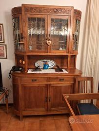 Mobili originali in noce massello, epoca 1910–1930