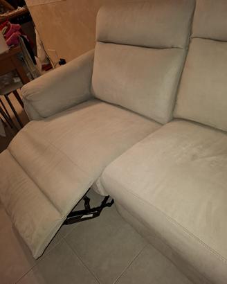 Divano 3 posti con doppio recliner elettrico