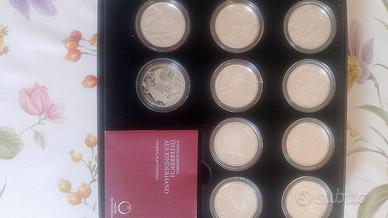 Lotto di 10 monete in argento Austria.