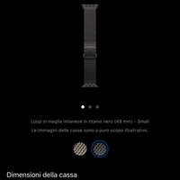 Cinturino Apple Watch Ultra maglia milanese