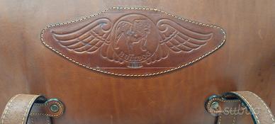 Borsone vero cuoio vintage