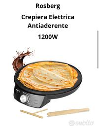 Crepiera Rosberg elettrica 1200W antiaderente