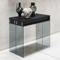 Consolle allungabile in vetro e lam. Made in Italy