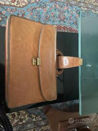 Borsa cartella in pelle