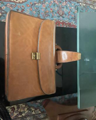Borsa cartella in pelle