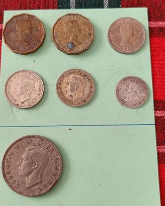 monete inglesi vintage