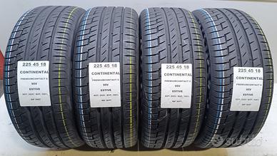 4 GOMME 225 45 18 CONTINENTAL 100% 2025 RIF3647