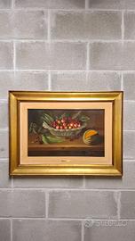 Splendida natura morta (74x57 cm con cornice)