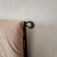 Letto in ferro battuto con contenitore