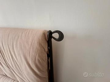 Letto in ferro battuto con contenitore