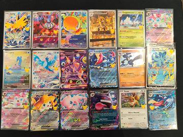 Lotto 17 Carte Pokémon 30° Anniversario ITA