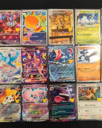 Lotto 17 Carte Pokémon 30° Anniversario ITA