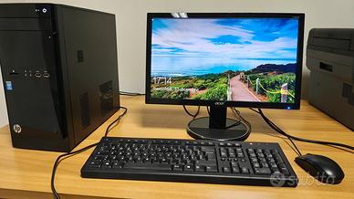 PC Desktop HP con monitor 