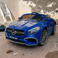 Macchina elettrica bimbi Baby Car Mercades CLK Blu