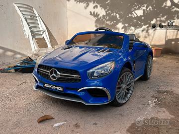 Macchina elettrica bimbi Baby Car Mercades CLK Blu