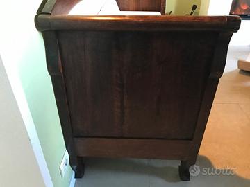 Divano in legno noce primi ‘900