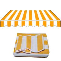 Tenda da sole ricambio a righe gialle e bianche