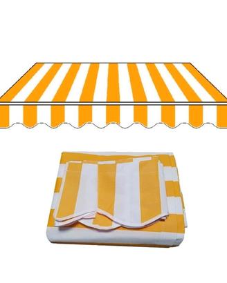 Tenda da sole ricambio a righe gialle e bianche