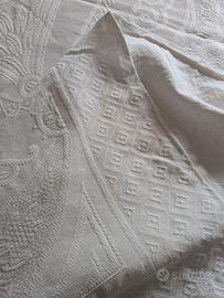 Copriletto matrimoniale  della nonna in cotone