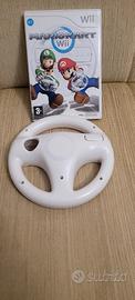 gioco nintendo wii super mario kart + volante 