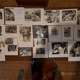 Serie di fotografie corse bicicletta Fausto Coppi