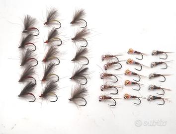 30 artificiali pesca a mosca 