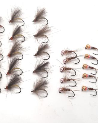 30 artificiali pesca a mosca 