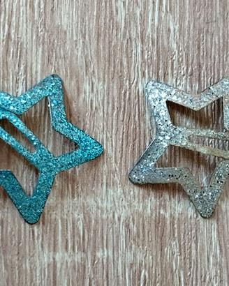 Mollette a forma di stella con brillantini