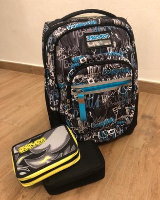 Zaino Seven con rotelle + Astucci