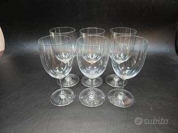 Set 6 calici acqua bicchiere vino perfetto cristal