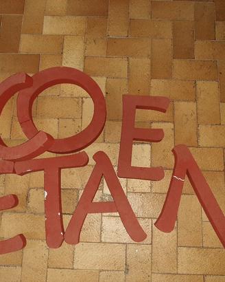 Lettere in polistirolo per insegna