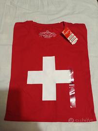 Maglia con croce svizzera Nuova 