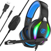 Fachixy Cuffie Gaming Microfono illuminazione RGB