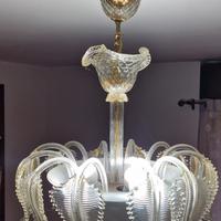 Lampadario Murano - foglie