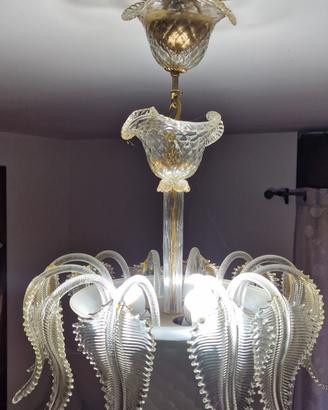 Lampadario Murano - foglie