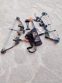 2 Archi compound+ 2 bersagli da allenamento 