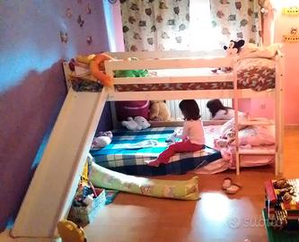 LETTO RIALZATO CON SCIVOLO JYSK