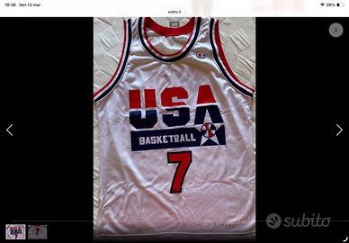 Canotta basket Larry Bird Olimpiadi 1992