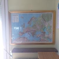 Carta geografica dell’Europa – con cornice, 100x80