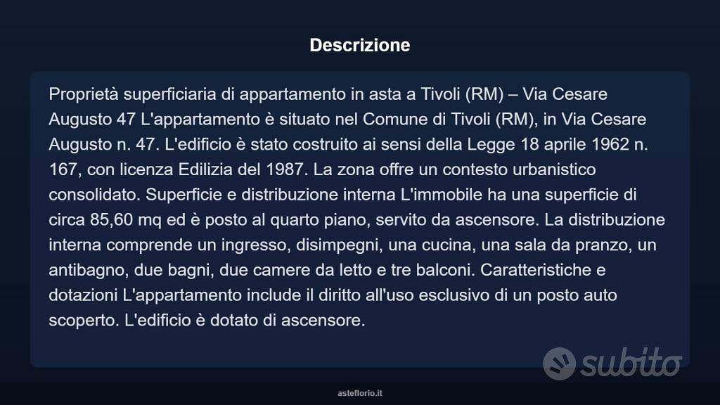 Appartamento – Tivoli, Borgonovo - Vista 4