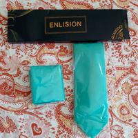 Set cravatta e pochette turchese da uomo