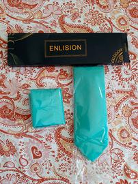 Set cravatta e pochette turchese da uomo