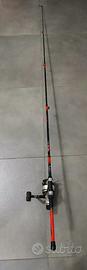 Canna da pesca Caperlan 180cm Tele 4x4 Mulinello