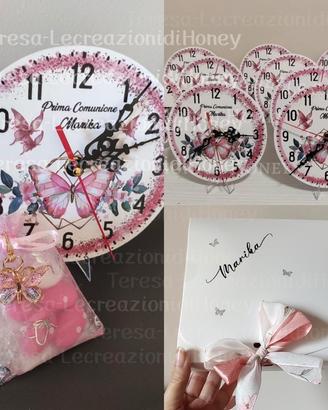 orologio da tavolo personalizzato per comunione