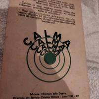 Libretto ministero della guerra fascismo gas ww2