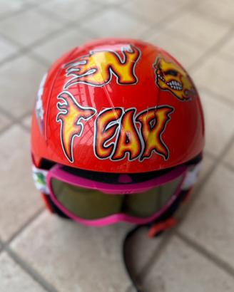 Casco sci bambino con occhiali Wed’ze